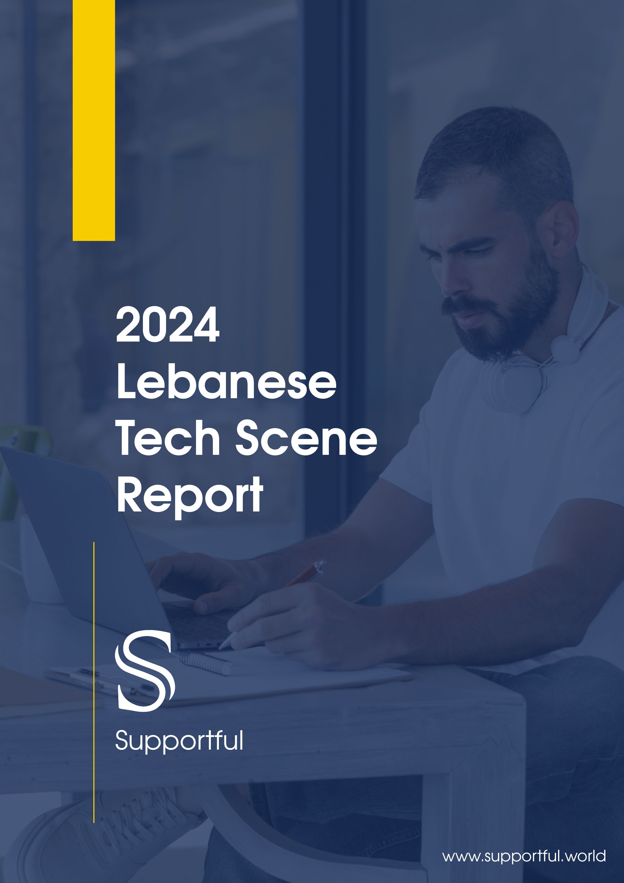 Cover of the 2024 lebanese tech scene report